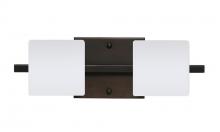 Besa Lighting 2WS-787307-BR - Besa Wall Paolo Bronze Opal Matte 2x50W G9