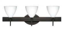 Besa Lighting 3SW-177907-BR - Besa Wall Mia Bronze Opal Matte 3x40W G9