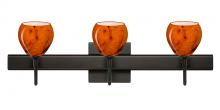 Besa Lighting 3SW-5605HB-BR-SQ - Besa Wall With SQ Canopy Tay Tay Bronze Habanero 3x40W G9