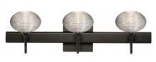 Besa Lighting 3SW-5612GL-BR-SQ - Besa Wall With SQ Canopy Lasso Bronze Glitter 3x40W G9