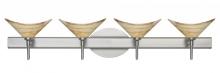 Besa Lighting 4SW-191383-SN - Besa Wall Hoppi Satin Nickel Mocha 4x40W G9