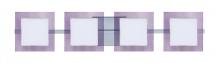 Besa Lighting 4WS-773591-CR - Besa Wall Alex Chrome Opal/Amethyst 4x50W G9