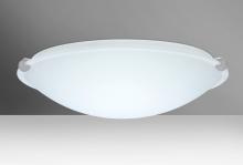 Besa Lighting 968007-LED-SN - Besa Ceiling Trio 20 Satin Nickel White 3x11W LED