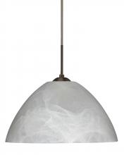 Besa Lighting J-420152-BR - Besa Tessa Pendant For Multiport Canopy Bronze Marble 1x75W Medium Base