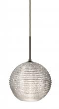 Besa Lighting J-4616GL-BR - Besa Kristall 8 Pendant For Multiport Canopy Bronze Glitter 1x75W Medium Base