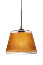 Besa Lighting J-PIC9GD-BR - Besa Pendant For Multiport Canopy Pica 9 Bronze Gold Sand 1x75W Medium Base