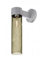 Besa Lighting JUNI16LT-WALL-SL - Besa, Juni 16 Outdoor Sconce, Latte Bubble, Silver Finish, 1x60W Medium Base