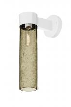 Besa Lighting JUNI16LT-WALL-WH - Besa, Juni 16 Outdoor Sconce, Latte Bubble, White Finish, 1x60W Medium Base