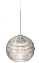 Besa Lighting X-4615GL-SN - Besa Pendant For Multiport Canopy Kristall 6 Satin Nickel Glitter 1x35W Halogen