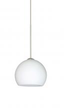 Besa Lighting X-565807-SN - Besa Pendant For Multiport Canopy Palla 5 Satin Nickel Opal Matte 1x50W Halogen