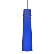 Besa Lighting X-5674CM-BK-277 - Besa Camino Pendant for Multiport Canopy Black Cobalt Blue Matte 1x50W Halogen, 277V