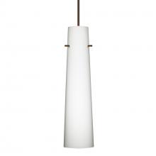 Besa Lighting XP-567407-BR-DIM010 - Besa Camino Pendant Bronze Opal Matte 1x50W Halogen, 0-10V Dimming