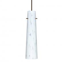 Besa Lighting XP-567419-LED-BR-L - Besa Camino Pendant Bronze Carrera 1x50W Halogen, 15Ft. Cord