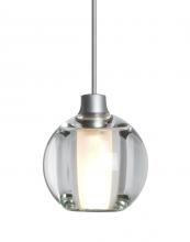 Besa Lighting XP-BOCA5CL-SN - Besa, Boca 5 Cord Pendant, Clear, Satin Nickel Finish, 1x35W Halogen