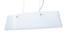 Besa Lighting LS3-445406-PN - Besa Pendant Silhouette 28 Polished Nickel Opal Glossy 3x40W G9