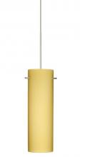 Besa Lighting 1XC-4930VM-LED-SN - BESA PENDANT COPA SATIN NICKEL VANILLA MATTE 1X6W LED