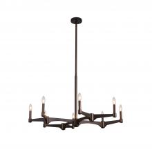 Kalco 519071VBZ - Tono 8 Light Chandelier