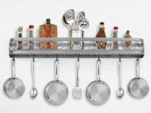 Hi-Lite MFG Co. H-13-46Y-B-BR47/A-GLD W/CI - POT RACK COLLECTION