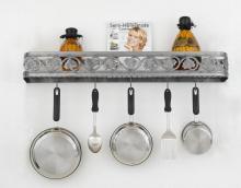 Hi-Lite MFG Co. H-80-34Y-B-BR47/B-GLD W/CI - POT RACK COLLECTION