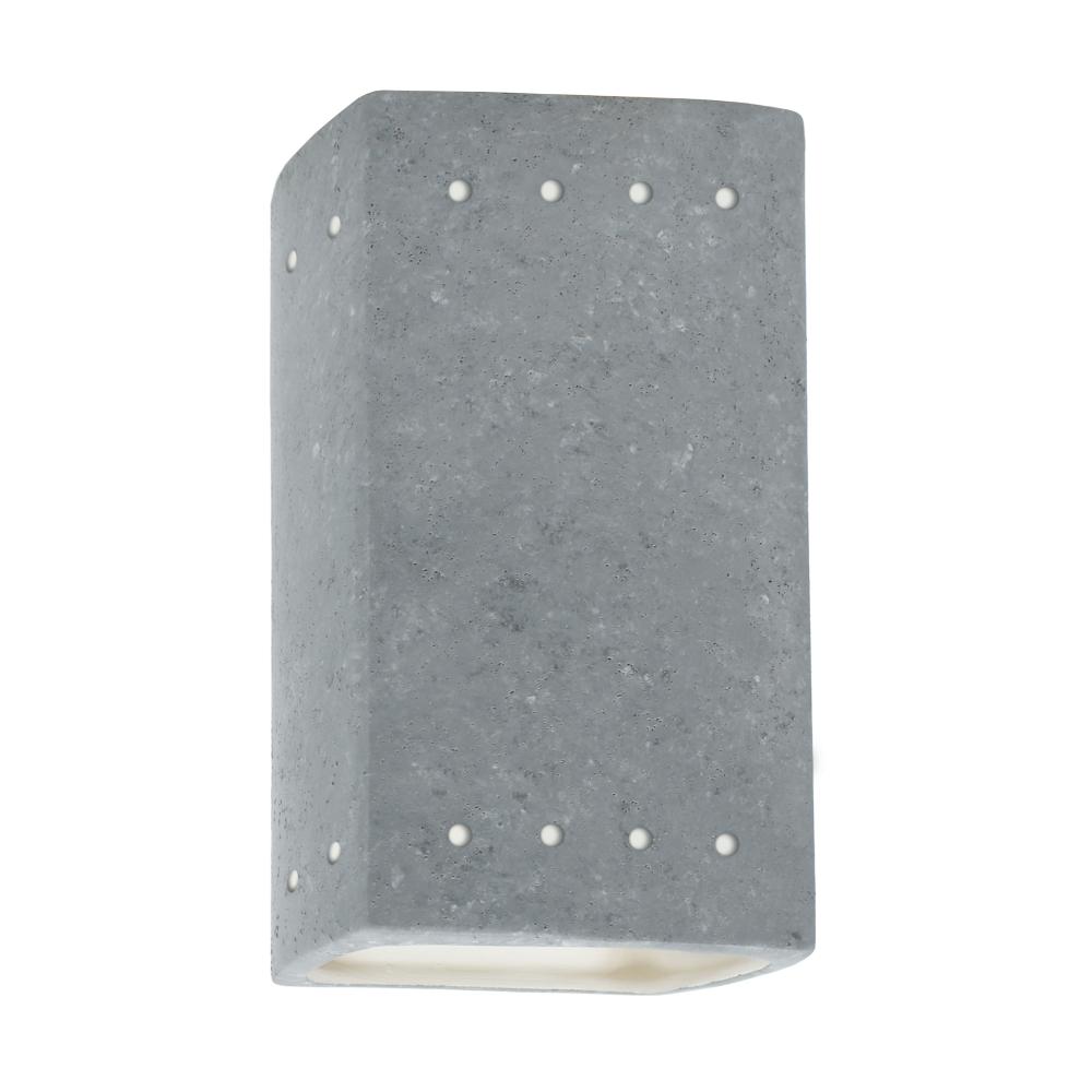 Small LED Rectangle w/ Perfs - Closed Top