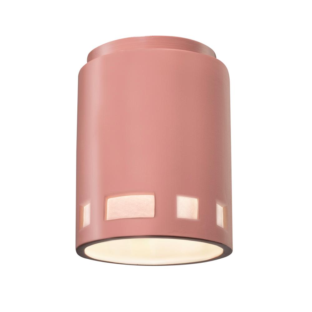 Cylinder w/ Prairie Window LED Flush-Mount