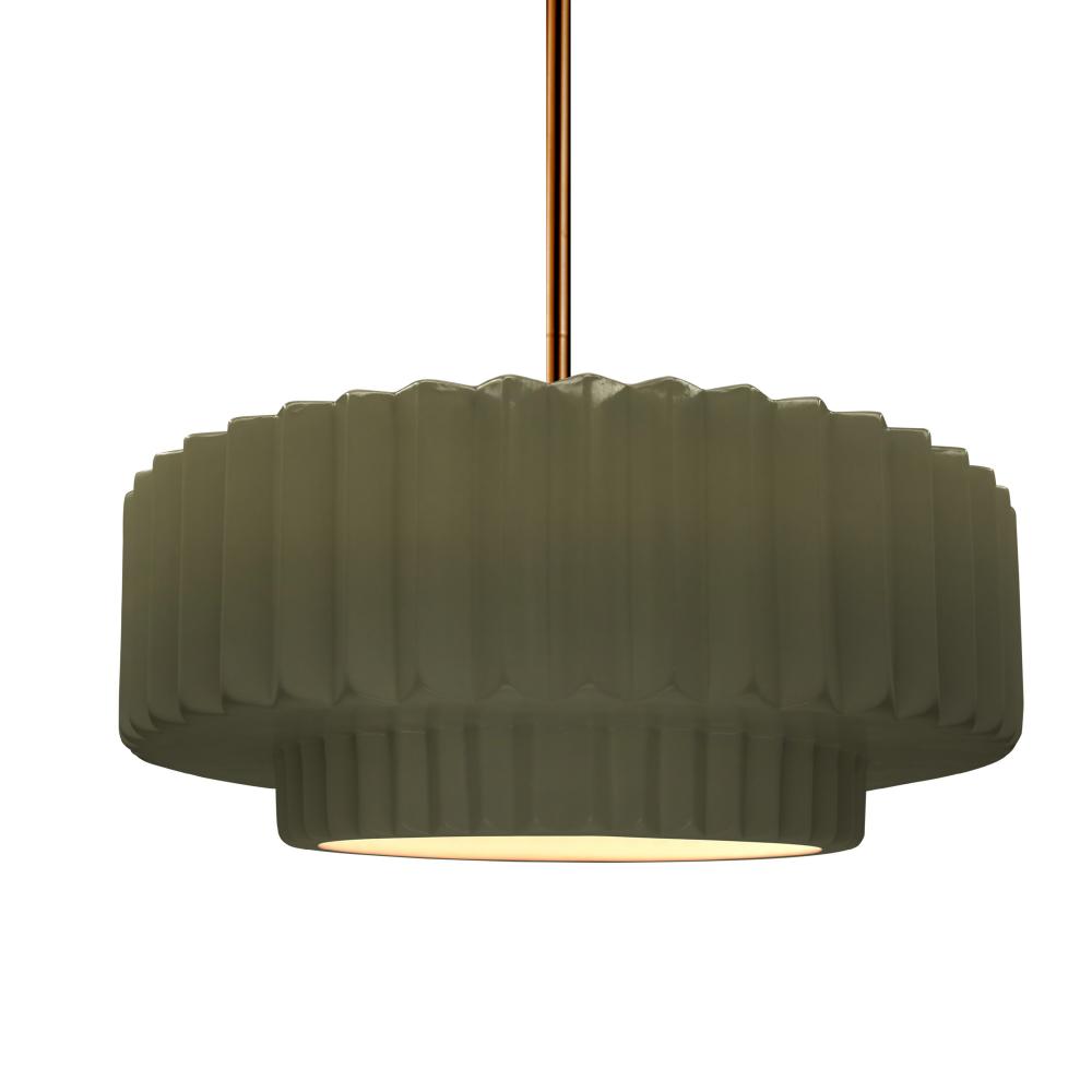 Medium Tier Pleated 1-Light Pendant