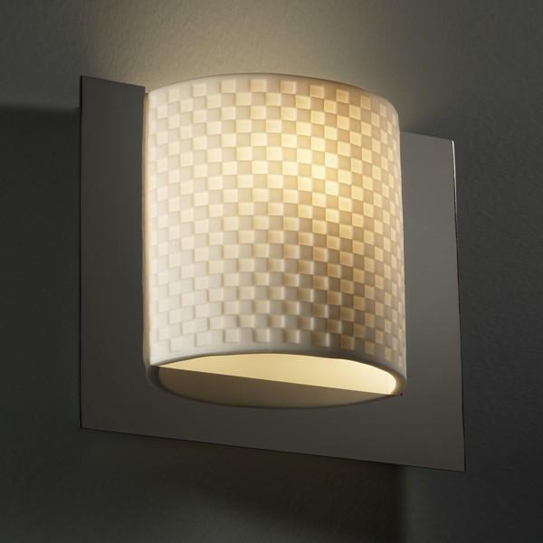 Framed Square 3-Sided Wall Sconce (ADA)