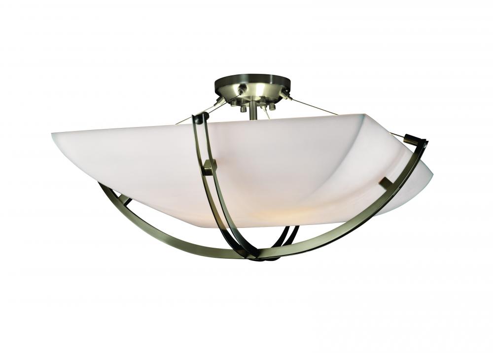 24" Semi-Flush Bowl w/ Crossbar