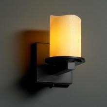 Justice Design Group CNDL-8771-14-AMBR-DBRZ - Dakota 1-Light Wall Sconce