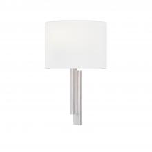 Justice Design Group FAB-4332-WHTE-NCKL - Hamilton ADA 1-Light Wall Sconce