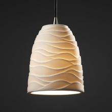 Justice Design Group POR-8815-10-WAVE-CROM-RIGID - Mini 1-Light Pendant