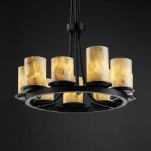 Justice Design Group ALR-8766-10-DBRZ - Dakota 9-Light Ring Chandelier