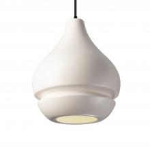 Justice Design Group CER-6400-MAT-MBLK-BKCD-LED1-700 - Arabesque 1-Light LED Pendant