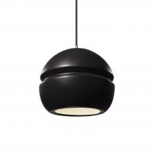 Justice Design Group CER-6410-CRB-CROM-BKCD-LED1-700 - Small Sphere 1-Light LED Pendant