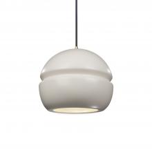 Justice Design Group CER-6410-MAT-ABRS-BKCD-LED1-700 - Small Sphere 1-Light LED Pendant