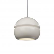 Justice Design Group CER-6410-MAT-DBRZ-BKCD-LED1-700 - Small Sphere 1-Light LED Pendant