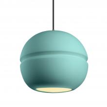 Justice Design Group CER-6415-RFPL-DBRZ-BKCD-LED2-1400 - Large Sphere 1-Light LED Pendant