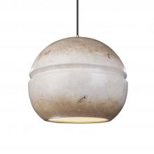 Justice Design Group CER-6415-TRAG-ABRS-BKCD-LED2-1400 - Large Sphere 1-Light LED Pendant