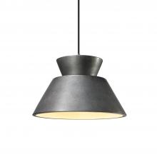 Justice Design Group CER-6420-ANTS-NCKL-BKCD-LED1-700 - Trapezoid 1-Light LED Pendant