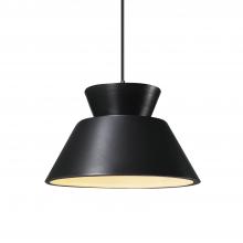 Justice Design Group CER-6420-CRB-DBRZ-BKCD-LED1-700 - Trapezoid 1-Light LED Pendant