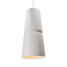 Justice Design Group CER-6435-BIS-CROM-WTCD-LED2-1400 - Large Cone 1-Light LED Pendant