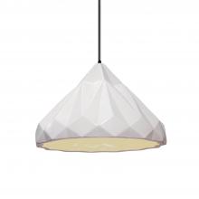 Justice Design Group CER-6450-MAT-MBLK-BKCD-LED1-700 - Geometric 1-Light LED Pendant