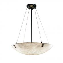 Justice Design Group CLD-9662-35-NCKL-F6 - 24" Pendant Bowl w/ CONCENTRIC CIRCLES FINIALS