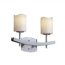 Justice Design Group CNDL-8592-10-CREM-MBLK - Archway 2-Light Bath Bar