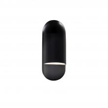 Justice Design Group CER-5620-BLK - Small ADA Capsule Wall Sconce