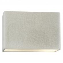 Justice Design Group CER-5658W-CRK-LED2-2000 - Really Big ADA Rectangle (Outdoor) LED Wall Sconce - Closed Top