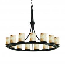 Justice Design Group ALR-8716-10-MBLK-LED21-14700 - Dakota 21-Light 1-Tier Ring LED Chandelier