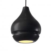 Justice Design Group CER-6400-CRB-DBRZ-BKCD - Arabesque 1-Light Pendant