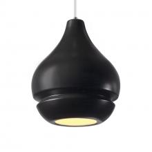 Justice Design Group CER-6400-CRB-NCKL-WTCD-LED1-700 - Arabesque 1-Light LED Pendant