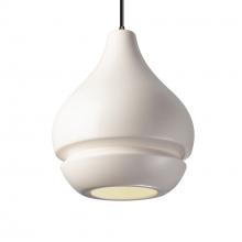 Justice Design Group CER-6400-MAT-DBRZ-BKCD - Arabesque 1-Light Pendant